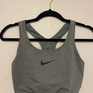 Nike Women's Charcoal Racerback Sports Bra